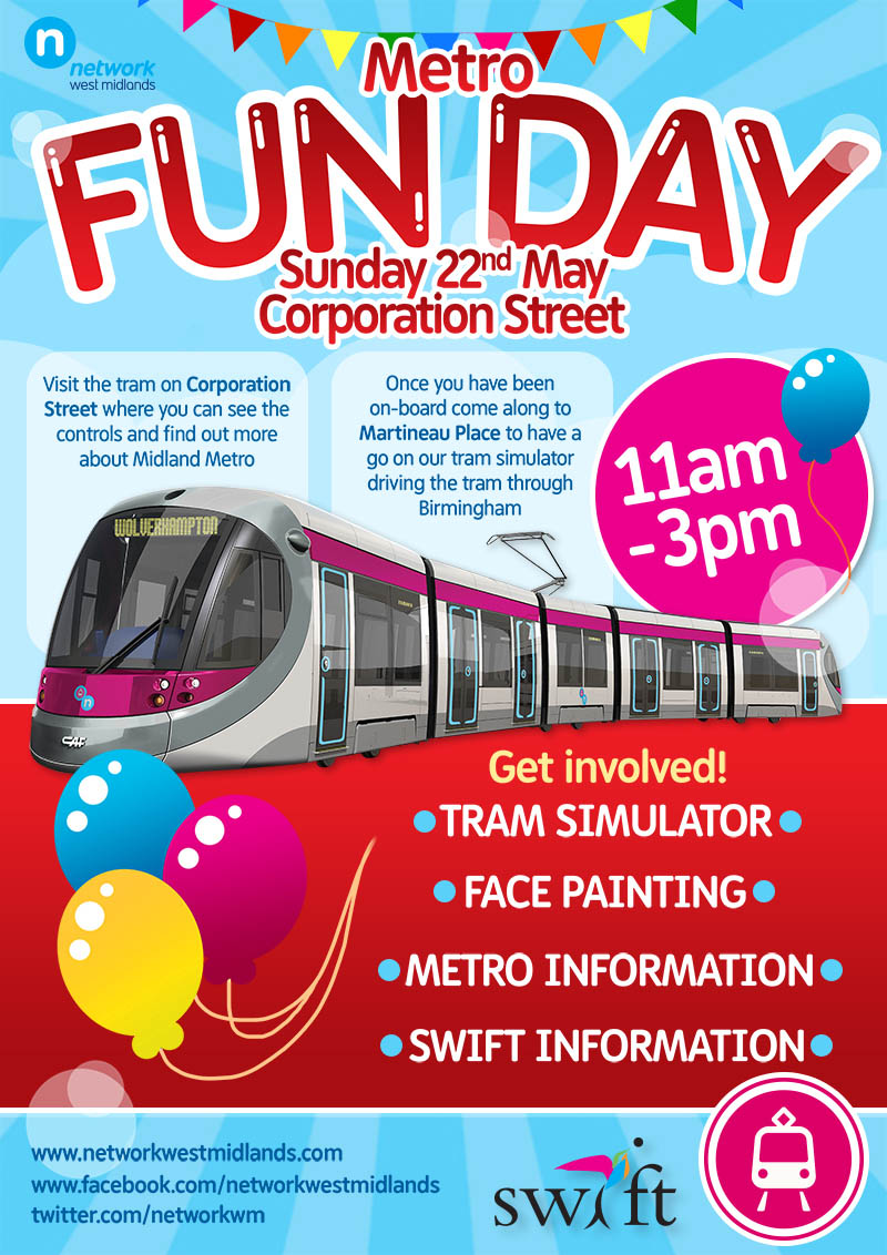 Full design of Metro Fun Day Flyer A5