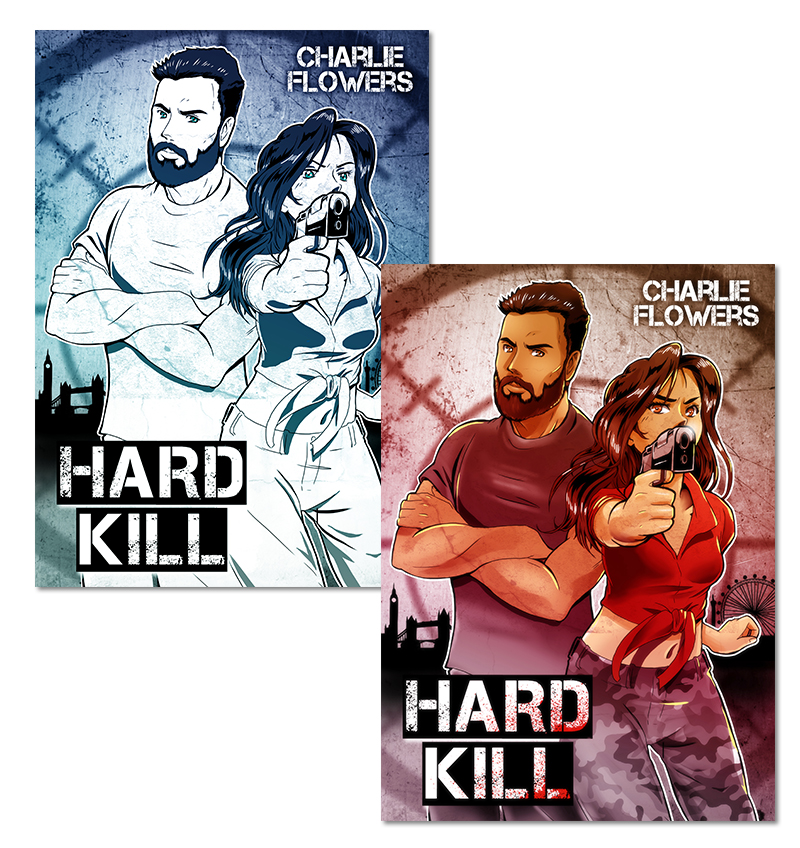 Cover designs for Hard Kill Volume 1