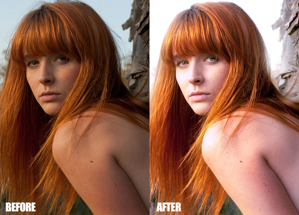 Red Head Retouch for private photographer