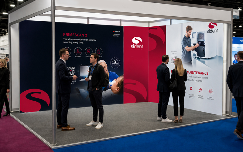Exhibition design for dental show for Sident
